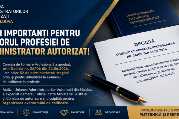 Comisia de Formare Profesională a aprobat lista candidaților pentru examenul de calificare în profesia de administrator autorizat Image